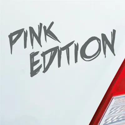 Produktbild von Auto Aufkleber Pink Edition Auto Car Tuning Motorrad 15x7 cm Grau Sticker Heckscheibenaufkleber