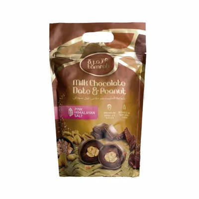 Produktbild von Tamrah Kholas Datteln mit Erdnuss in Milchschokolade 500 g
