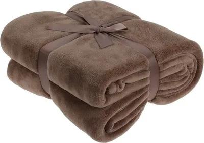 Produktbild von H&S Fleecedecke - braun - 180 x 230 cm - Polyester