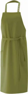Produktbild von Latz-Schürze, mit Tasche rechts, olive, B 80 x L 100 cm : 65% Polyester 35%Baumwolle 220 g/m² : olive