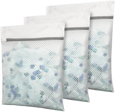 Image de Filet à linge pour linge délicat, lot de 3 - 30 x 40 cm - Filet à linge pour machine à laver - pour laver les sous-vêtements, les chaussettes et le linge délicat