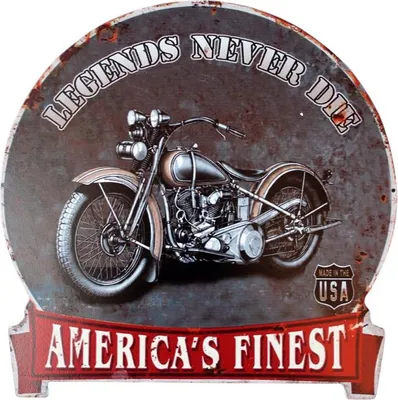 Produktbild von Blechschild Motorrad