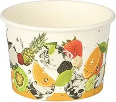 Produktbild von Eisbecher, Pappe rund 125 ml Ø 7,5 cm · 4,8 cm farbig "Früchte"