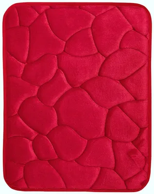 Zdjęcie produktu dla mata łazienkowa antypoślizgowa 50x40 cm 3D 0133 Czerwona