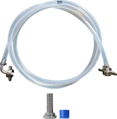 Produktbild von BieTal® Bier Schlauch Leitung 500 cm 5m TDS® Edelstahl Tüllen 7 mm Bierschlauch