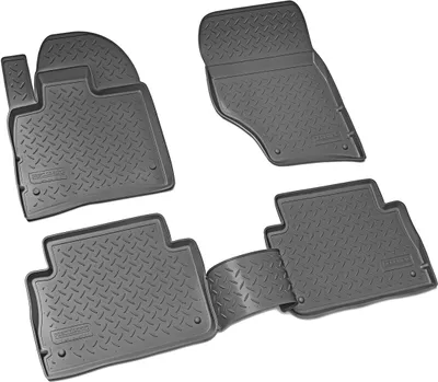 Zdjęcie produktu dla gumowe dywaniki podłogowe 3D do AUDI Q7 | Typ 4L | Rok 2005 - 2015 | niestandardowe dopasowanie + krawędź