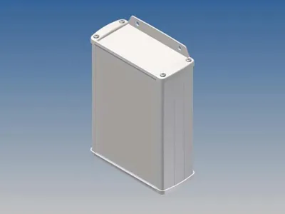 Image de Boîtier En Aluminium - Blanc - 145 X 105 9 X 45 8 Mm - Avec Bride