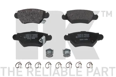 Produktbild von NK Bremsbeläge Satz Hinten Bremsklötze für OPEL Corsa C Schrägheck (X01) 223619