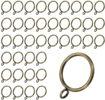 Immagine prodotto di Anelli metallici per tende, verdi, 40 pezzi