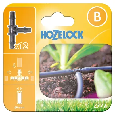 Image de Raccords en T 4 mm pour micro-tuyau - lot de 12