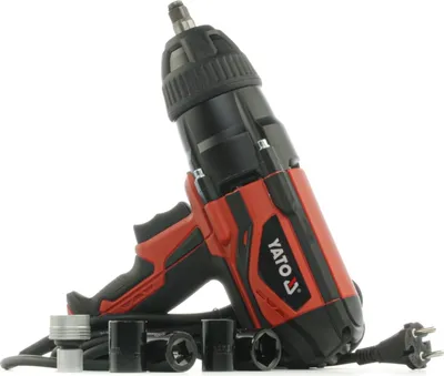 Produktbild von Yato YT-82021, Schlagschrauber, Schwarz, Rot, II, IP20, 1/2", 2600 RPM