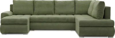 Produktbild von Ecksofa TOKIO II PRO mit Schlaffunktion - Eckcouch mit 3 Bettkasten - POSO 047 Olivgrün RECHTS (Muster 1)