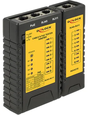 Immagine prodotto di DELOCK Netzwerk Tester RJ45 / RJ12 / PoE