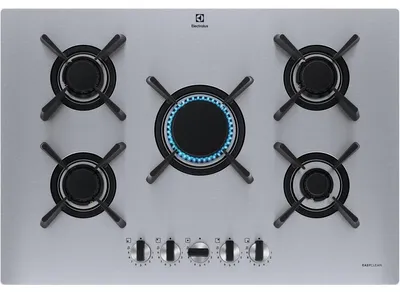 Immagine prodotto di Electrolux KGU753723Z, Nero, Grigio, da incasso, 75 cm, Gas, 5 zone/zone, 5 zone/zone