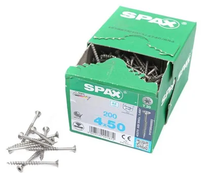 Produktbild von SPAX Senkkopfschraube Edelstahl A2 Teilgewinde 4,0x50