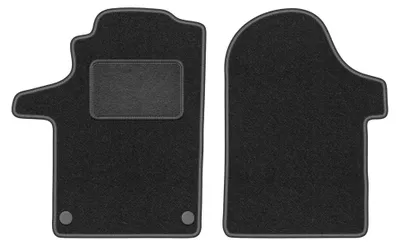 Image de Tapis avant en moquette pour Mercedes Vito W447 2014- (utilitaire) – 2 pièces, gris graphite, sur mesure – Wielganizator LUX