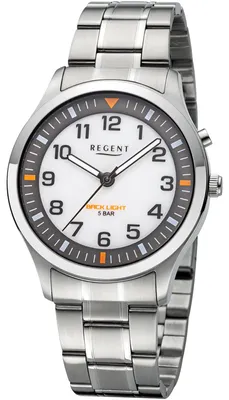 Produktbild von Regent Herren Armbanduhr F-1609 Edelstahl mit Beleuchtung