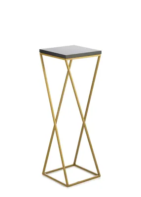 Obrázek produktu pro Stojanový květináč na rostliny 70 cm MDF zlatý GLAM