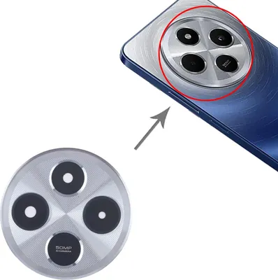 Immagine prodotto di Per Xiaomi Redmi 14C 4G fotocamera lente posteriore ricambio riparazione argento