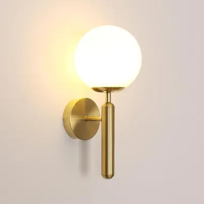 Produktbild von Comely Wandlampe Innen Gold, Vintage Wandleuchte LED Industrial Design