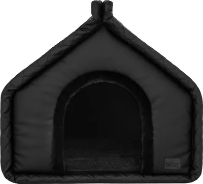 Produktbild von Hunde- und Katzenhaus - Platzsparend und komfortabel für Haustiere - 60 x 50 cm - Schwarz
