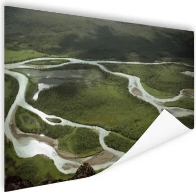 Produktbild von MuchoWow® Poster Foto Flusslandschaft 180x120 cm - Fotoplakat
