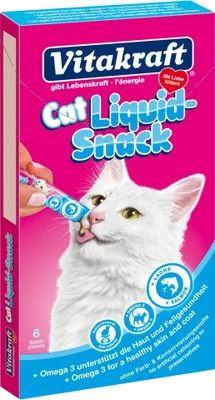 Productafbeelding van Kat Cat-Liquid snack zalm & omega 6 stuks Gebr. de Boon Vitakraft