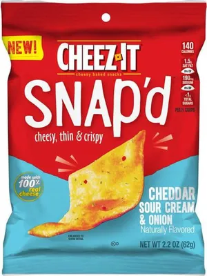 Produktbild von Cheez-It Snap'd Cheddar Sour Cream & Onion (6 x 62g)