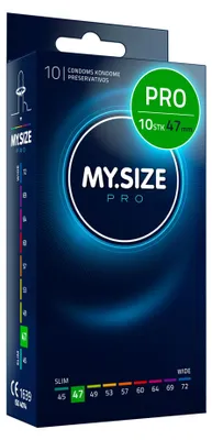 Obrázok produktu pre Kondómy MY.SIZE Pro 47 mm - 10 kusov
