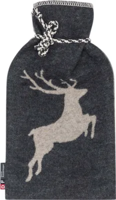 Produktbild von Wärmflasche Hirsch Farbe Dunkelfilz 21x38cm von David Fussenegger