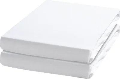 Produktbild von Spannbettlaken - 100 x 200 cm - Weiß - Baumwolle - 2er Set