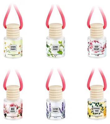 Immagine prodotto di 6 deodoranti per auto con diverse fragranze