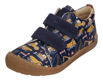Produktbild von KOEL Barefoot Kinderschuhe - Sneakers DANNY PRINT tractor blue, Größe:25 EU