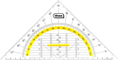Produktbild von Idena 602043 - Geo-Dreieck mit Griff, 22 cm