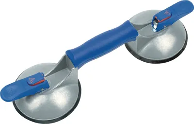 Produktbild von Bohle Saugheber Tragfähigkeit Breite 50 kg senkrecht,Kopf-Durchmesser 120mm 2-Kopf Aluminium-Körper - 602.02BL
