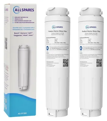 Produktbild von AllSpares Wasserfilter fur Bosch UltraClarity (2 Stücke)