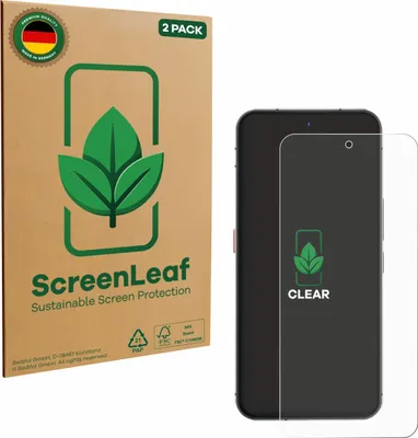 Produktbild von 2x ScreenLeaf Schutzfolie für Oukitel WP210 nachhaltiger Displayschutz Display Schutz Folie Klar Transparent