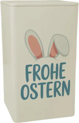 Produktbild von Frohe Ostern Dose 900ml mit niedlichen Hasenohren