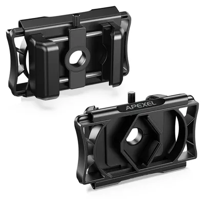 Produktbild von APEXEL APL-F002X Teleskop-Telefonadapter, 360 ¡ã drehbare Telefonhalterung fuer Teleskop, Telefonhalter fuer Monokular, Mikroskop, Spotting, Binokular, Fotoadapter, Smartphone-Digiscoping-Adapter