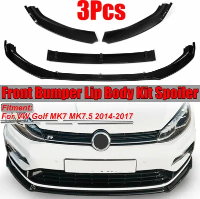 Produktbild von Für VW Golf 7 7.5 Front Spoiler Lippe Frontlippe Frontansatz Frontspoilerlippe