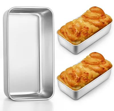 Kastenform-Set, 3er, Edelstahl, 23,5x12,6x6 cm, spülmaschinengeeignet