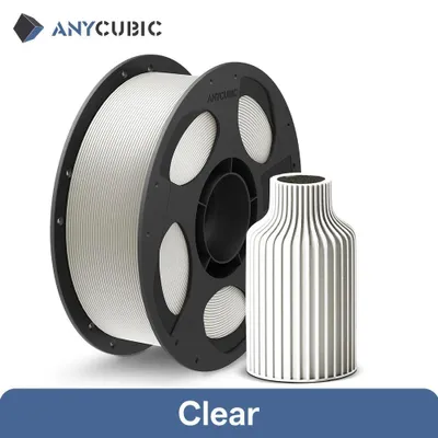 Zdjęcie produktu dla Filament PLA 1,75 mm – filament do drukarek 3D FDM – opakowanie 10 kg – do drukarek 3D FDM – przezroczysty