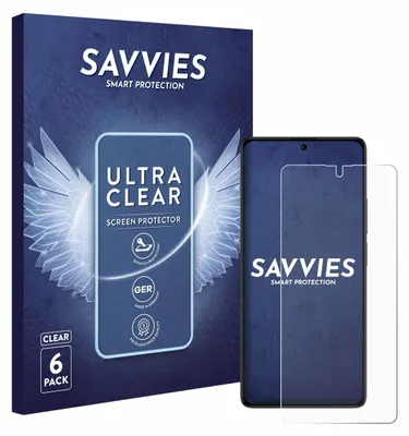 Produktbild von 6x Für Xiaomi Poco M6 Pro 4G Schutzfolie Savvies Displayschutz Display Schutz Folie Klar Transparent