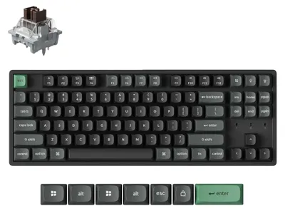 Productafbeelding van Keychron K8 Ultra, draadloos mechanisch toetsenbord, Apex Brown switch - K8U-J3 [QWERTY US]