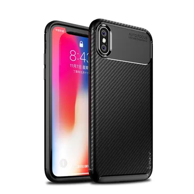 Produktbild von Apple iPhone XR Handyhülle Silikon Case Handytasche Cover Carbonfarben