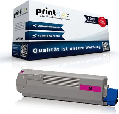 Produktbild von Kompatible Tonerkartusche für OKI C8600CDTN C8600DN C8600DTN C8600N C8600Series 43487710 Magenta Rot - Office Print Serie