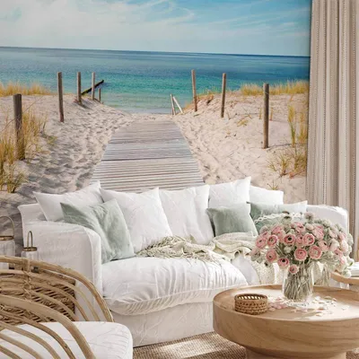 Produktbild von Vlies Fototapete - Holiday at the seaside 350x245 cm Landschaften c-A-0054-a-b