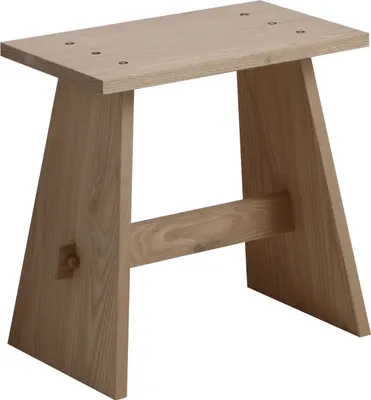 Produktbild von Badhocker aus Holz mit Ablage 50x47x28cm
