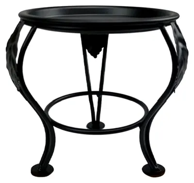 Produktbild von Eisen-Blumentopfständer für Innen und Außen, Mini-Pflanzenständer, Blumentöpfe, Kerzenhalter, Regale (Farbe: Schwarz, Größe: 13,5 x 13,5 x 13 cm)