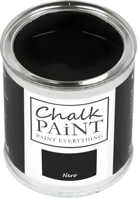 Image de Peinture à la craie noire, 750 ml, à base d'eau, pour meubles